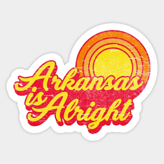 Arkansas Is Alright Sticker by rt-shirts